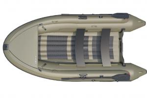 Лодка Badger ARL390 с штормовым бортом (Олива)