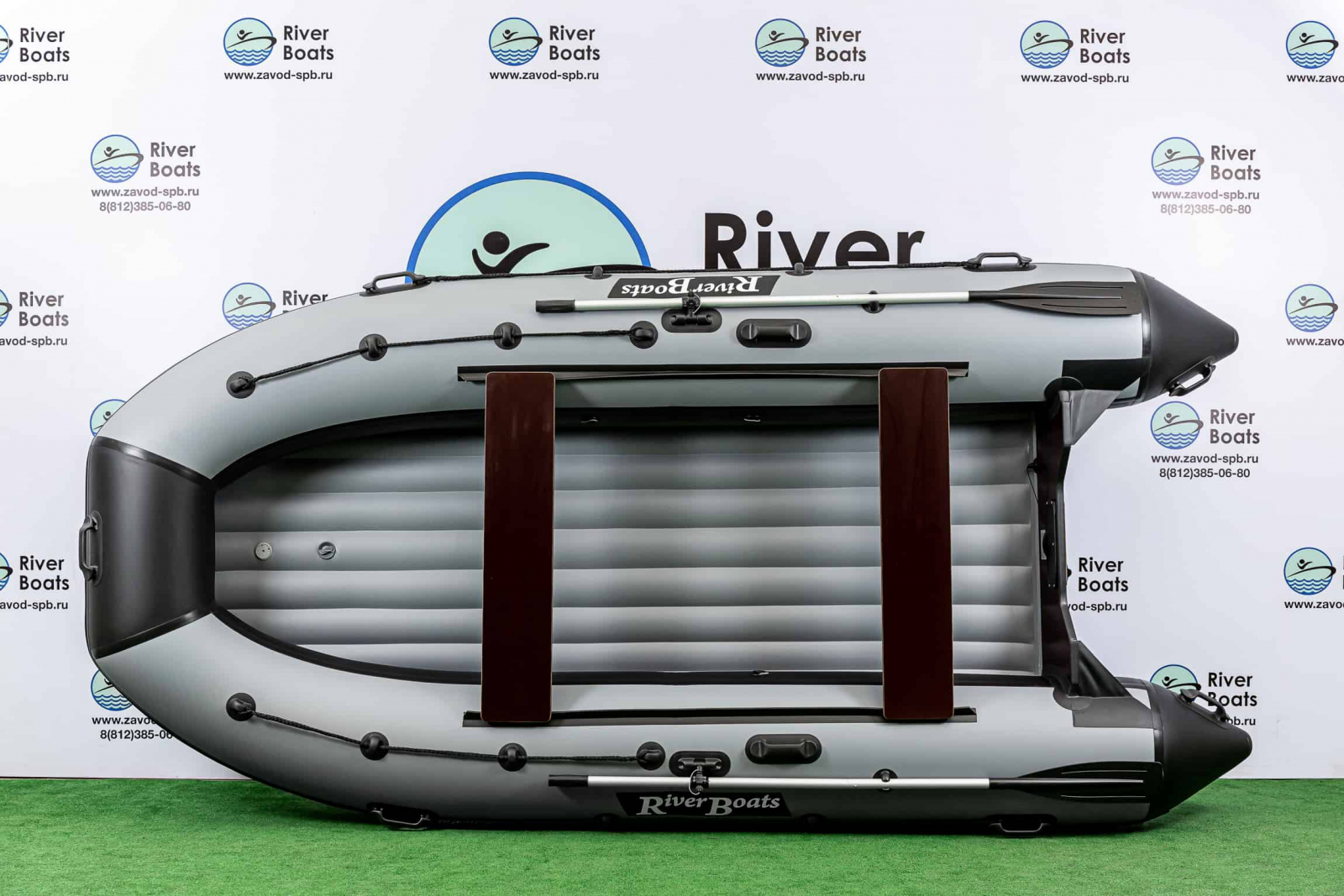 Надувная ПВХ лодка RiverBoats RB-410 НДНД
